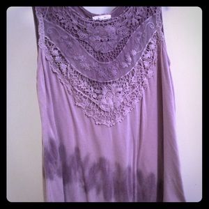 Crochet Bib Tie Dye Tank